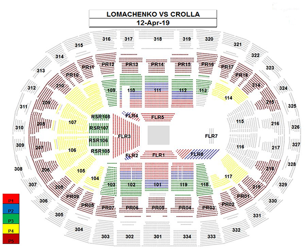 Staples Center Boxing Seating Chart