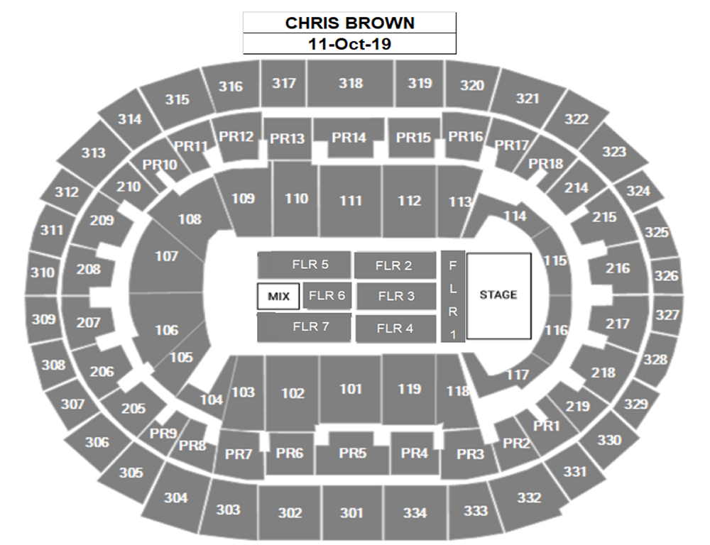 Chris Brown Honda Center Seating Chart