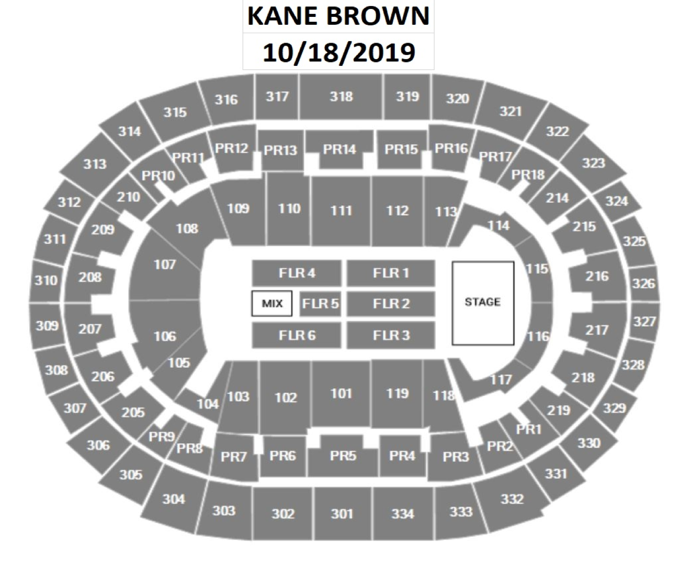 Staples Center Concert Floor Seating Chart