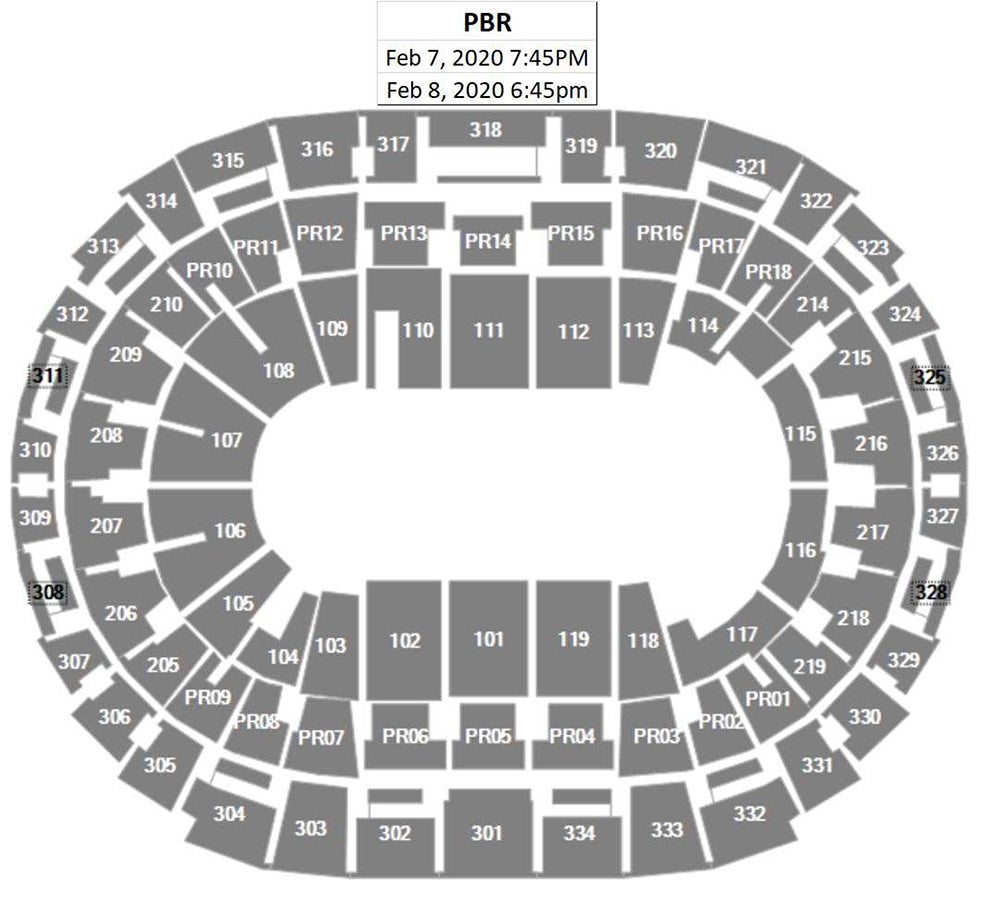Staples Center Pbr Seating Chart