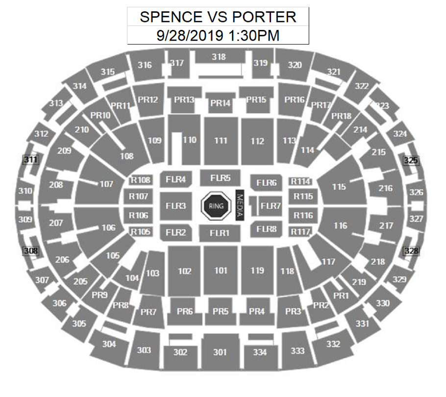 Staples Center Seating Chart For Ufc